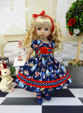 Alice in Blue - dress, tights & shoes for Little Darling Doll or other 33cm BJD