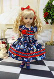 Alice in Blue - dress, tights & shoes for Little Darling Doll or other 33cm BJD