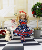 Alice in Blue - dress, tights & shoes for Little Darling Doll or other 33cm BJD