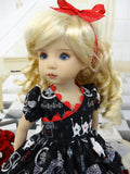 Alice's Shadow - dress, tights & shoes for Little Darling Doll or 33cm BJD