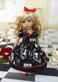 Alice's Shadow - dress, tights & shoes for Little Darling Doll or 33cm BJD
