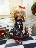 Alice's Shadow - dress, tights & shoes for Little Darling Doll or 33cm BJD