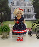American Beauty - dress, tights & shoes for Little Darling Doll
