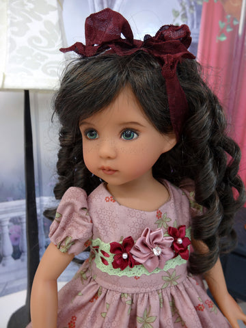 Autumn Delight - dress, tights & shoes for Little Darling Doll or 33cm BJD