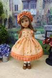 Autumn Fields - dress, hat, socks & shoes for Little Darling Doll or 33cm BJD