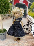 Autumn Noir - dress, tights & shoes for Little Darling Doll or 33cm BJD