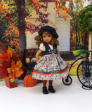 Autumn Ride - dress, vest, beret, tights & shoes for Little Darling Doll or 33cm BJD