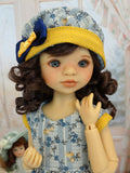 Autumn Winds - dress, hat, tights & shoes for Little Darling Doll