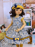 Autumn Winds - dress, hat, tights & shoes for Little Darling Doll