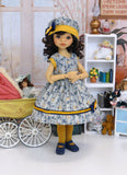 Autumn Winds - dress, hat, tights & shoes for Little Darling Doll