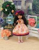 Autumnal Bouquet - dress, hat, tights & shoes for Little Darling Doll or 33cm BJD