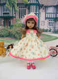 Avon Calling - dress, hat, tights & shoes for Little Darling Doll or other 33cm BJD