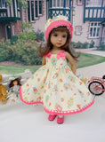 Avon Calling - dress, hat, tights & shoes for Little Darling Doll or other 33cm BJD