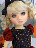 Back to School - dress, tights & shoes for Little Darling Doll