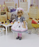 Bambi & Thumper - dress, jacket, hat, tights & shoes for Little Darling Doll or 33cm BJD