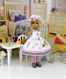 Bambi & Thumper - dress, jacket, hat, tights & shoes for Little Darling Doll or 33cm BJD