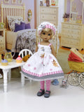 Bambi & Thumper - dress, jacket, hat, tights & shoes for Little Darling Doll or 33cm BJD