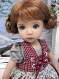 Bavarian Briar - dirndl ensemble with tights & boots for Little Darling Doll or 33cm BJD