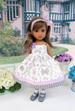 Beautiful Butterfly - dress, socks & shoes for Little Darling Doll or 33cm BJD