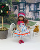 Bird in Hand - dress, hat, tights & shoes for Little Darling Doll or 33cm BJD
