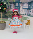 Bird in Hand - dress, hat, tights & shoes for Little Darling Doll or 33cm BJD