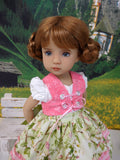 Bitty Fraulein - dirndl ensemble with tights & boots for Little Darling Doll or 33cm BJD