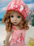 Bitty Seahorse - romper, hat & sandals for Little Darling Doll or 33cm BJD