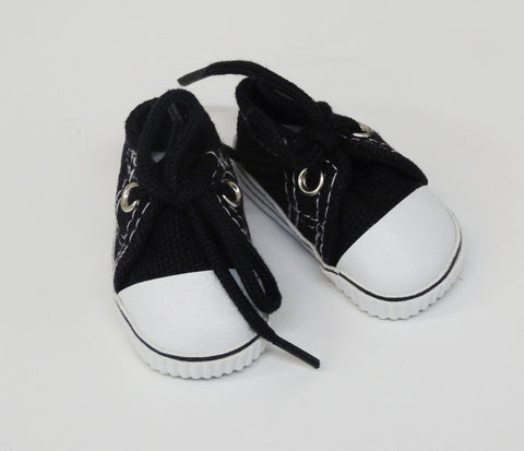 Canvas Tennis Shoes - Black