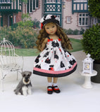 Black Terrier - dress, hat, socks & shoes for Little Darling Doll or 33cm BJD