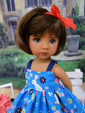 Blue Bunny - dress, socks & shoes for Little Darling Doll or 33cm BJD