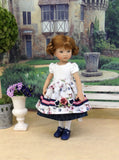 Briar Rose - dirndl ensemble with tights & shoes for Little Darling Doll or 33cm BJD