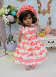 Bunny Kisses - dress, hat, tights & shoes for Little Darling Doll or 33cm BJD