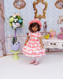 Bunny Kisses - dress, hat, tights & shoes for Little Darling Doll or 33cm BJD