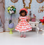 Bunny Kisses - dress, hat, tights & shoes for Little Darling Doll or 33cm BJD