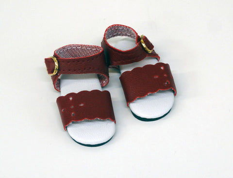Summer Sandals - Burgundy