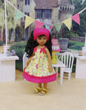 Butterfly Beauty - dress, kerchief & sandals for Little Darling Doll or 33cm BJD