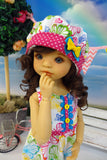 Butterfly Garden - romper, hat, socks & shoes for Little Darling Doll or other 33cm BJD