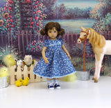 Chicken Scratch - dress, socks & shoes for Little Darling Doll or other 33cm BJD