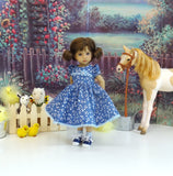 Chicken Scratch - dress, socks & shoes for Little Darling Doll or other 33cm BJD