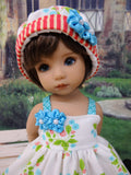 Chinese Lantern - dress, hat, socks & shoes for Little Darling Doll or 33cm BJD