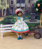 Chinese Lantern - dress, hat, socks & shoes for Little Darling Doll or 33cm BJD