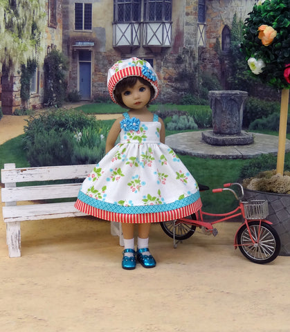 Chinese Lantern - dress, hat, socks & shoes for Little Darling Doll or 33cm BJD