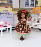 Christmas Cookies - dress, tights & shoes for Little Darling Doll or 33cm BJD