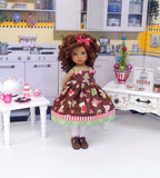 Christmas Cookies - dress, tights & shoes for Little Darling Doll or 33cm BJD