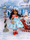 Christmas Snowman - dress, hat, tights & shoes for Little Darling Doll or 33cm BJD