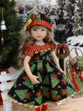 Christmas Tree - dress, hat, tights & shoes for Little Darling Doll or 33cm BJD