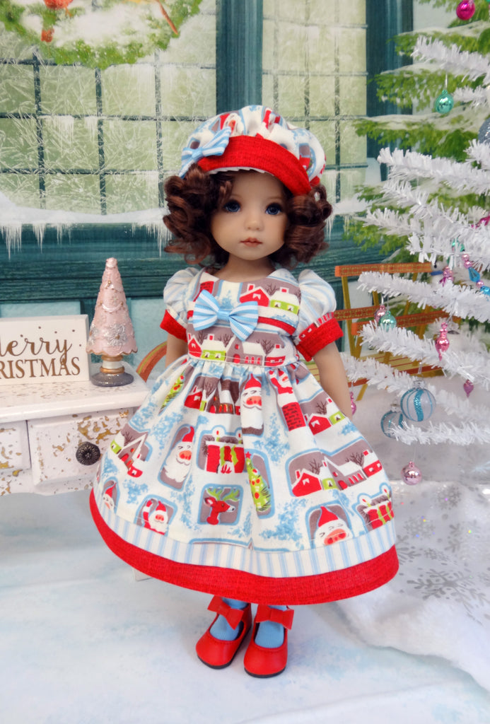 bellHOLIDAY ホリデイ +little suzie 2点おまとめ Christmas Village - dress, hat, tights & shoes for Little