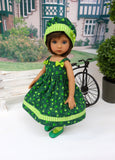 Clover Cutie - dress, hat, tights & shoes for Little Darling Doll or 33cm BJD