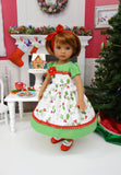 Country Holly - dress, tights & shoes for Little Darling Doll or other 33cm BJD