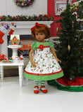 Country Holly - dress, tights & shoes for Little Darling Doll or other 33cm BJD